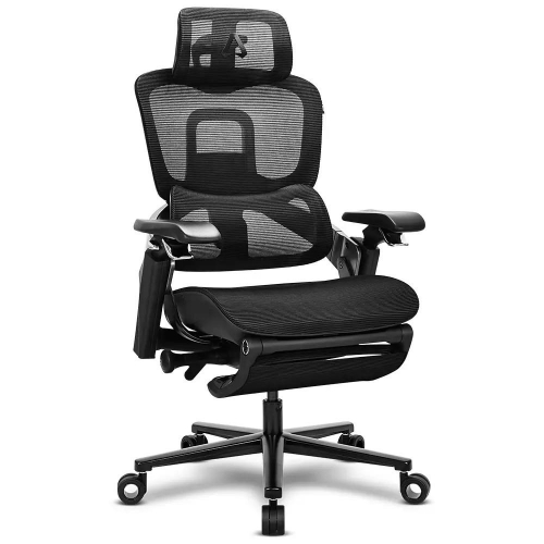 Cadeira ALPHA GAMER em Malha Tide Black AGTIDEBK