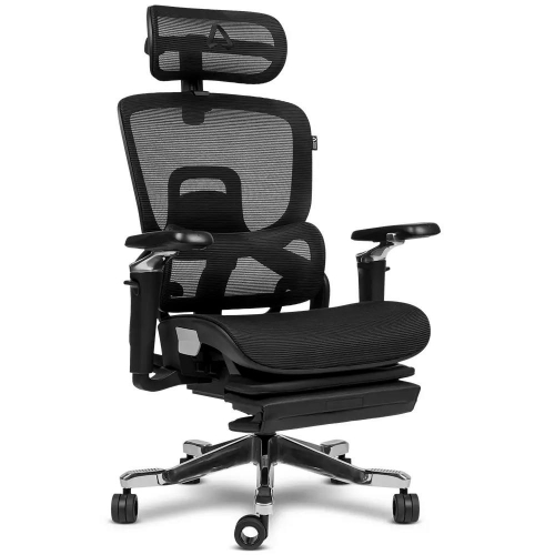 Cadeira ALPHA GAMER em Malha Swell Black AGSWELLBK