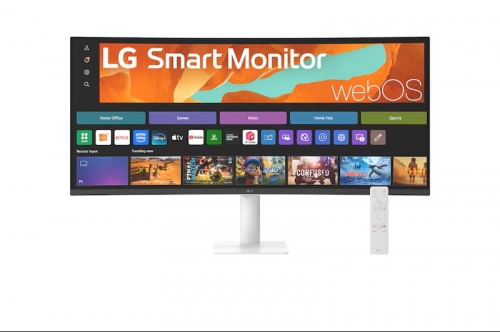 LG Smart Monitor 34 polegadas WQHD Display curvo 34U601SA-W com webOS