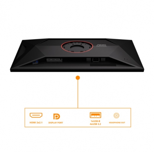 MONITOR AOC U32G4U IPS 32" (31.5") UHD 4K 0.5MS 160HZ HDMI DP USB HAS PIVOT 