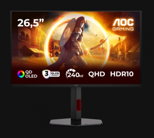 MONITOR AOC Q27G4ZDR OLED 27" (26.5) QHD 0.03MS 240HZ HDMI DP USB HAS 