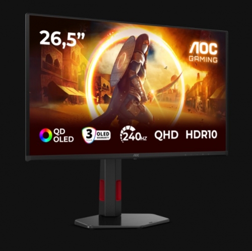 MONITOR AOC Q27G4ZDR OLED 27" (26.5) QHD 0.03MS 240HZ HDMI DP USB HAS 