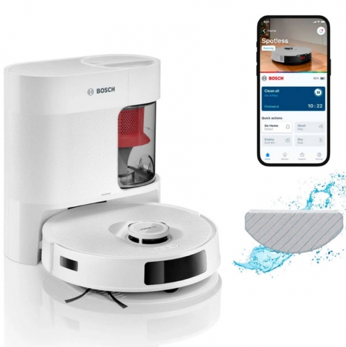 ASPIRADOR BOSCH BCRD2W ROBOT SPOTLESS ADVANCED+ ASPIRA E LAVA BRANC