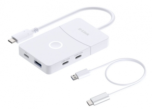 Hub USB-C D-Link DUP-501 5 em 1 com HDMI Wireless, 4K 60 Hz e PD 100 W