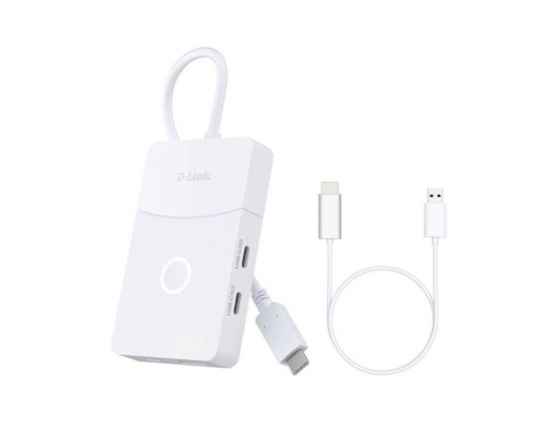 Hub USB-C D-Link DUP-501 5 em 1 com HDMI Wireless, 4K 60 Hz e PD 100 W