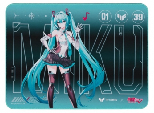 Tapete de rato azul-verde ASUS TUF Gaming P1 Hatsune Miku Edition 90MP04C0-BPUA00