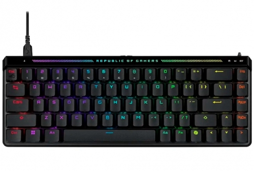 Teclado Mecânico Asus ROG Falchion Ace HFX 65% US ROG HFX Magnetic Switches Preto , 90MP03VE-BKUA20