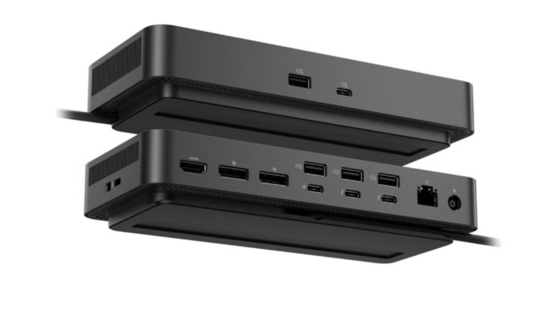 Estação de engate Thunderbolt 5 HDMI, 2 x DP, USB-C, 2 x Thunderbolt 5 1GbE, 2.5GbE 330 watt BTO DELL-SD25TB5