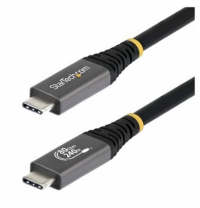 Cabo USB-C (M) para USB-C (M) USB4 / Thunderbolt / DisplayPort 2.1 1.01 m StarTech CC1M80GUSB4CABLE