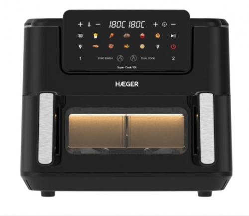 FRITADEIRA SEM ÓLEO HAEGER SUPERCOOK10L 10LT