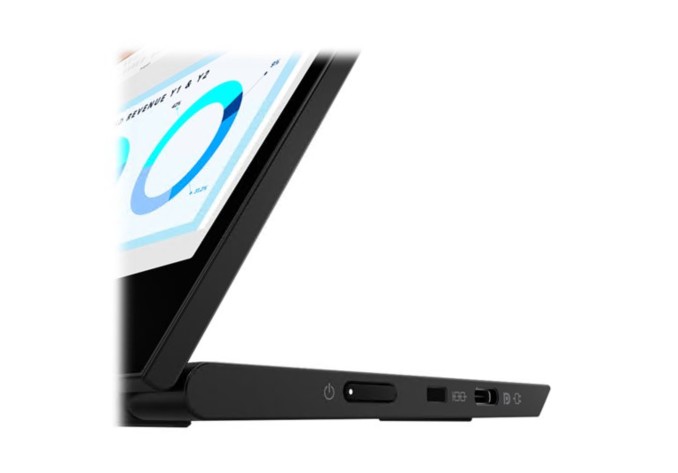 Monitor LED Lenovo ThinkVision M14d 14" portátil IPS 6 ms 2xUSB-C preto lustroso , 63AAUAT6WL