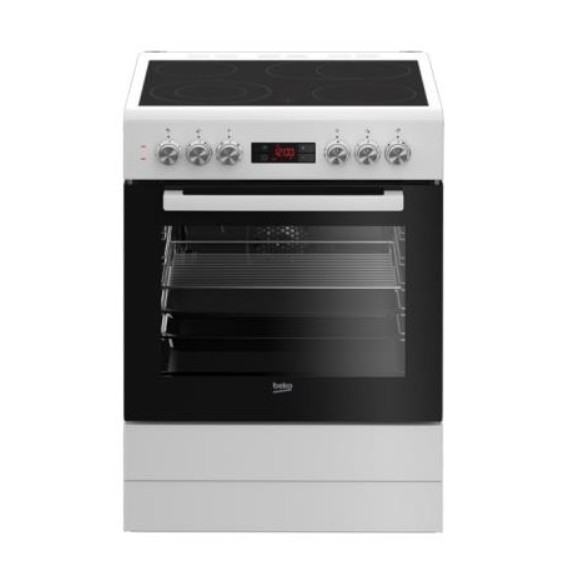 Fogão Vitrocerâmico Beko FBM67320WS 4 Zonas Classe A