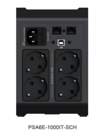 UPS Vertiv PowerUPS 200 Essential Series PSA6E-1000IT-SCH AC 220 240 V 525 Watt 1000 VA