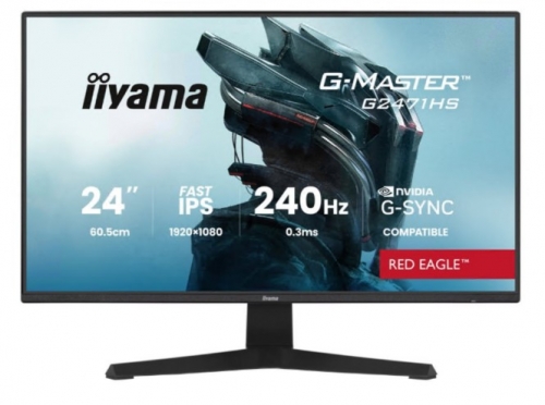 Monitor LED gaming 24" iiyama G-MASTER Red Eagle G2471HS-B1 Full HD 240 Hz Fast IPS