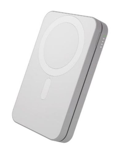 Power bank sem fios 3-in-1, Qi3 8000 mAh 20 watt (USB-C) no cabo: USB-C branco , dbramante1928 CP08ACWH7275
