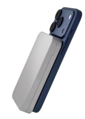Power bank sem fios 3-in-1, Qi3 8000 mAh 20 watt (USB-C) no cabo: USB-C branco , dbramante1928 CP08ACWH7275