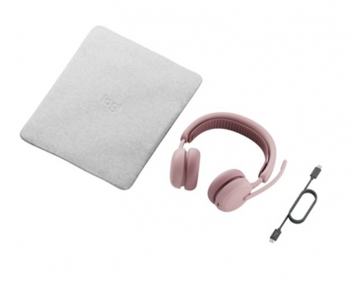 Auscultadores Logitech Zone Wireless 2 ES for Business – Teams – Rosa – Bluetooth 5.3 – 981-001521
