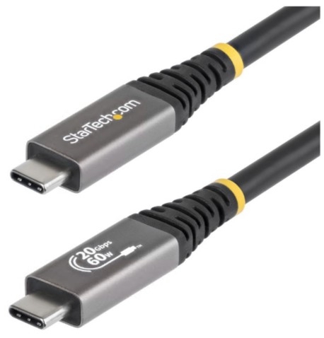 Cabo USB-C (M) para USB-C (M) USB 3.2 / USB4 / Thunderbolt 3 / Thunderbolt 4 / DisplayPort 3 m StarTech CC3M20GUSB4CX
