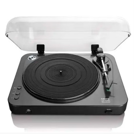GIRA-DISCOS LENCO VINYL USB ENCODING CAUDIO OUT BLUETOOTH PRETO LBT-120BK