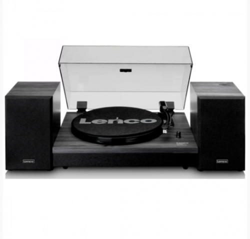 GIRA-DISCOS LENCO VINYL C BLUETOOTH E CONJUNTO DE COLUNAS PRETO LS-300BK