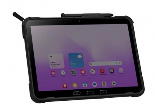 Capa tablet poliuretano termoplástico (TPU), policarbonato preto para Samsung Galaxy Tab Active4 Pro, Tab Active5 ProTHD975GLZ