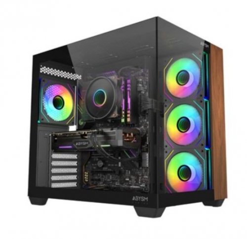 Caixa M-ATX DANUVE SAVA NATURE 285C - Black - 2XUSB 3.0+ 1 X TYPE C