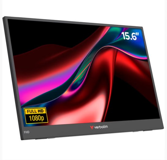 MONITOR PORTATIL VERBATIM TOUCH 15.6" FULLHD HDR COLUNAS SERIE LIGHT 32402