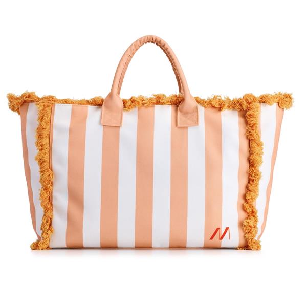 MUITOMAS Bolsa de Praia branco/pêssego | BEACHBAGPF