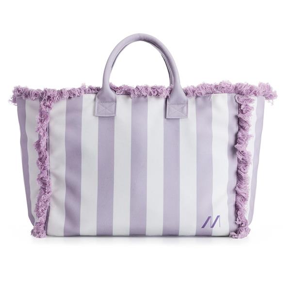 MUITOMAS Bolsa de Praia branco/lilás | BEACHBAGVL