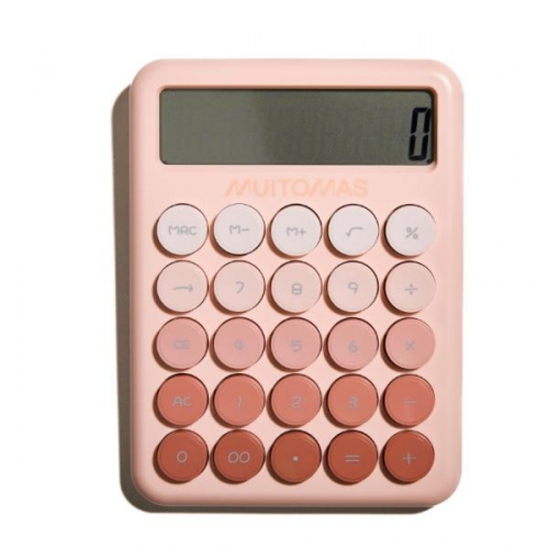 MUITOMAS Calculadora de bolso cor de pêssego | CALCULATORPK