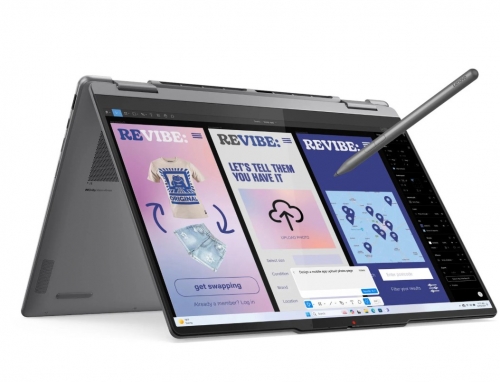 Portátil Lenovo C+ Yoga 7 2-in-1 14ILL10-699 Core Ultra 7, 32GB DDR5, 1TB SSD, 14'', Windows 11 Home, Grey  + Pen + Sleeve , 83JQ00D1PG