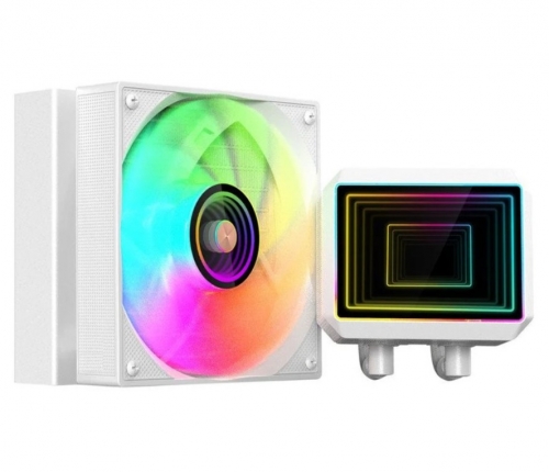 WATERCOOLING MARS GAMING ML-TWO120 ARGB INFINITY 300W TDP COPPER-CORE WHITE MLTWO120W