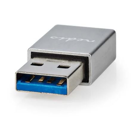 NEDIS Adaptador USB-A USB 3.2 Gen 1 - USB-A Macho - USB-C™ Fêmea - CCGB60925GY