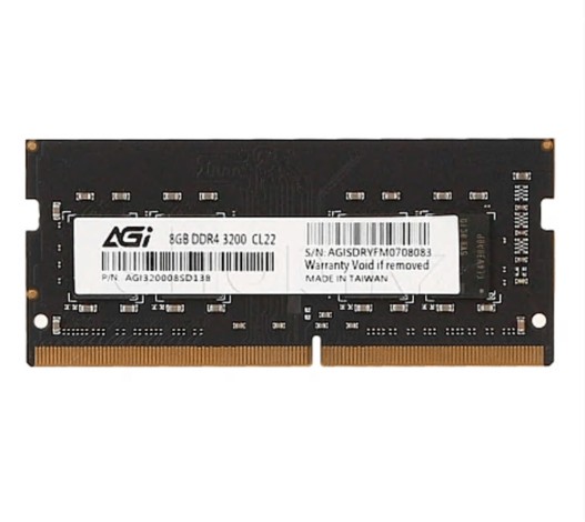 MEMÓRIA RAM SO-DIMM AGI DDR4 SD138 3200MHz 8GB AGI320008SD138-ST