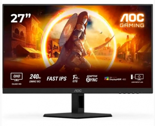 MONITOR AOC FAST IPS 27" 16:9 FHD 1MS 260HZ HDMI DP HAS 27G4ZR