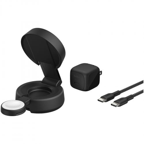 Carregador sem fio 2 em 1 BELKIN BoostCharge Pro Qi2 25W Cinza - WIZ043KQCH