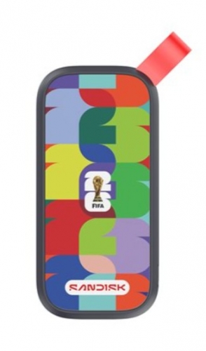 Disco SSD 1 TB portátil SanDisk FIFA World Cup 2026 Edition , SDSSDE30F-1T00-G25