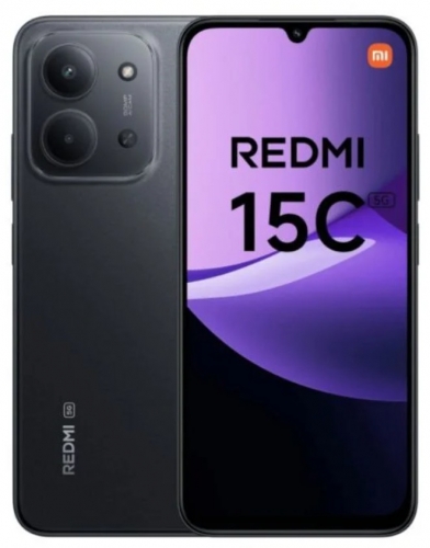 Smartphone Xiaomi Redmi 15C 5G 256GB/4GB DualSim Preto , MZB0LIOEU
