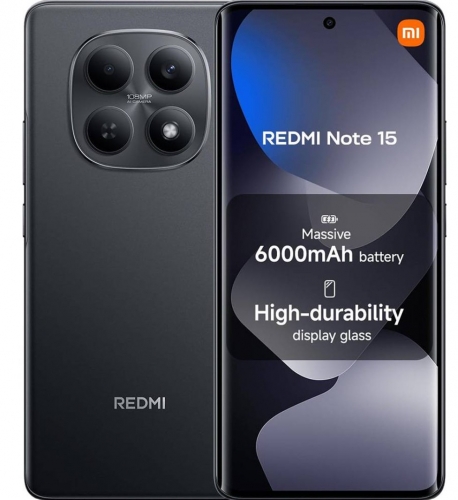 Smartphone Xiaomi Redmi Note 15 4G 6.77" 6GB/128GB Dual SIM Black , MZB0M8GEU