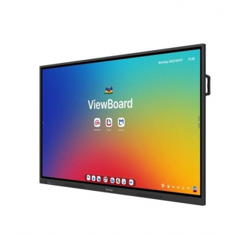 Viewsonic IFP7534 Quadro Interativo 190,5 cm (75") 3840 x 2160 pixels Ecrã táctil Preto