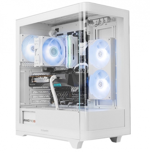 Caixa NOX Hummer Ether ARGB Branca (ATX) (Vidro Temperado) NXHUMMERETHERWH