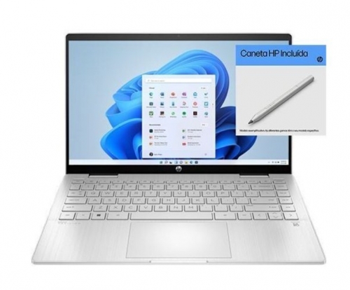 PORTÁTIL HP PAVILION X360 14-EK0021NP INTEL I7 1255U 14" 16GB 512GB SSD INTEL IRIS XE W11H 9C904EA