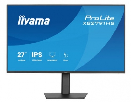Monitor LED 27" iiyama ProLite XB2791HS-B1 Full HD 120 Hz IPS