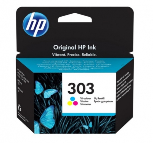 Tinteiro HP 303 4 ml cor (ciano, magenta, amarelo) original para ENVY Photo 62XX, Photo 71XX, Photo 78XX; ENVY Inspire 72XX, 79XX