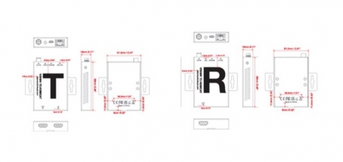 Extensor HDMI sobre CAT6 VISION TC-HDMICAT – Transmissor e Recetor 4K 60Hz, 60 m