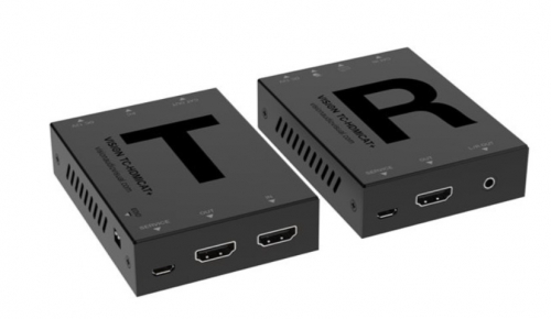 Transmissor e recetor extensão de KVM / áudio HDMI, USB VISION TC-HDMICAT+