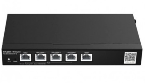 RUIJIE NETWORKS ROUTER COM FIO PRETO RG-EG305GH-P-E