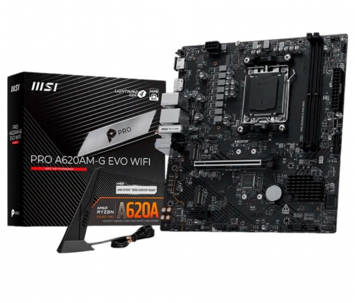 Motherboard MSI SktAM5 - PRO A620AM-G EVO WIFI DDR5 911-7E96-001
