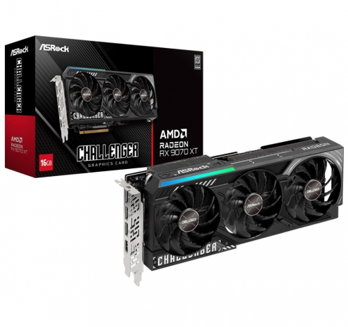 Placa Gráfica ASRock Radeon RX 9070 XT Challenger 16GB , 90-GA61ZZ-00UANF