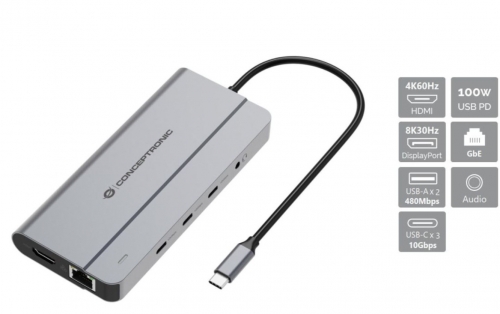 Docking Station Conceptronic DONN34G 10-IN-1 USB 3.2